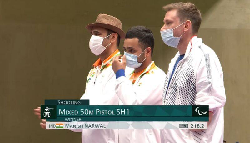 Tokyo Paralympics 2020 Manish Narwal wins gold Singhraj Adhana silver in Mixed 50m Pistol final