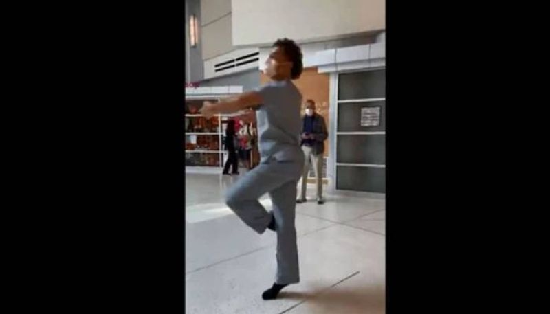 ballet performance of healthcare worker video