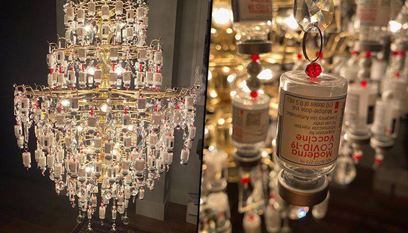 Nurse transforms Covid vaccine vials into a chandelier; watch the 'Light of Appreciation'  - gps