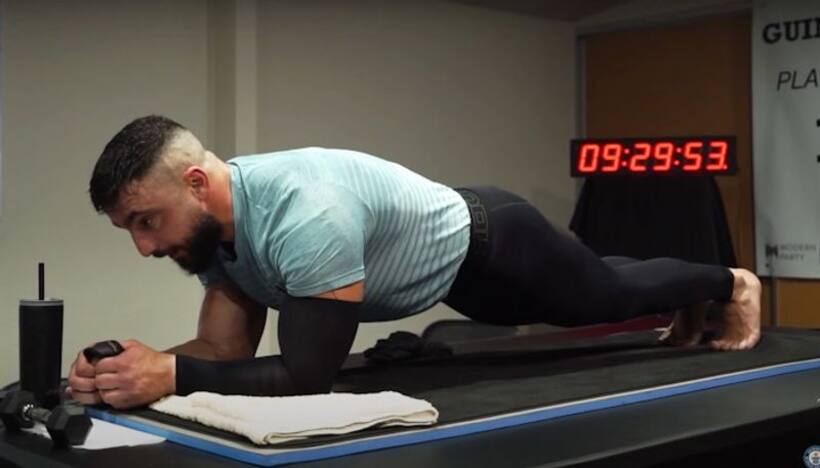 9 hours, 30 minutes, and 1 second: Australian man sets new Guinness World Record for longest plank