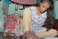 Bihar success story of handicapped girl who writes with her feet