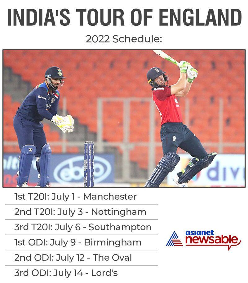 India to tour England in 2022 for limited-overs series (See schedule)-ayh