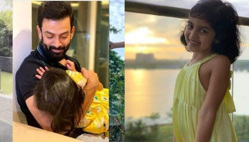 actor prithviraj daughter thanks to everyone for birthday wishes