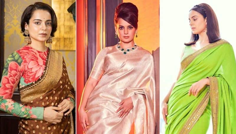 Kangana Ranaut's sarees look that can inspire your upcoming festival like Ganesh Chaturthi, Durga Puja