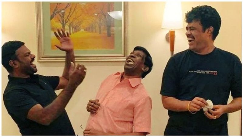 actor vadivelu birthday celebrating shooting spot viral photo