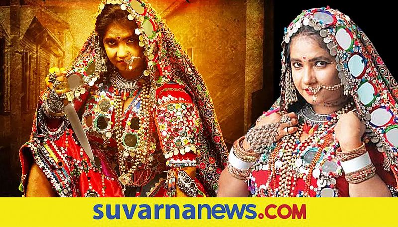 Actress Shubha Poonja in 20kg Lambani outfit for next film Ambuja vcs