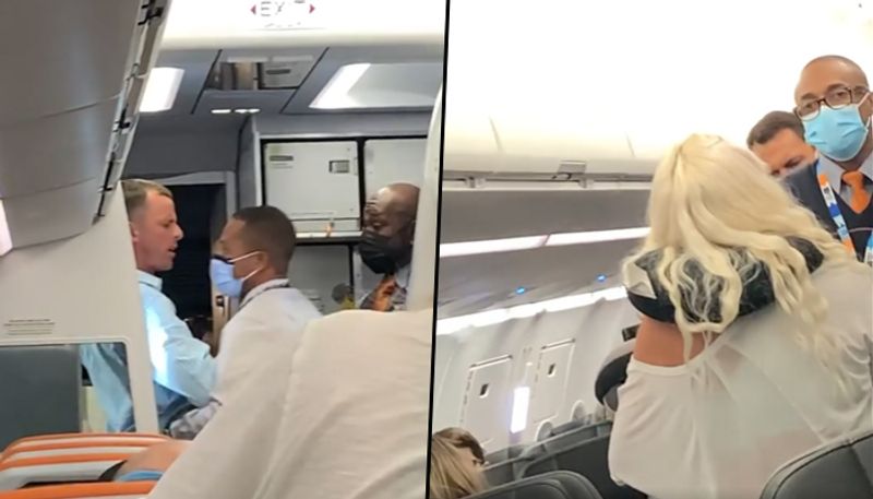 Couple kicked out of flight for denying to wear masks properly; viral video - gps