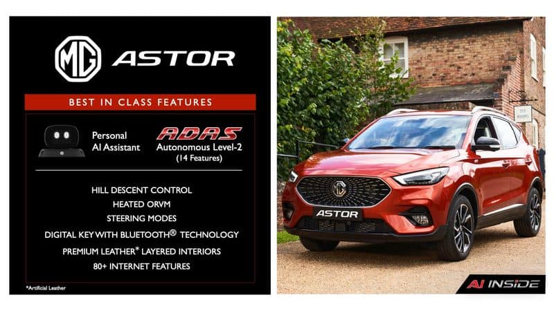 Specialties And Features Of MG Astor SUV