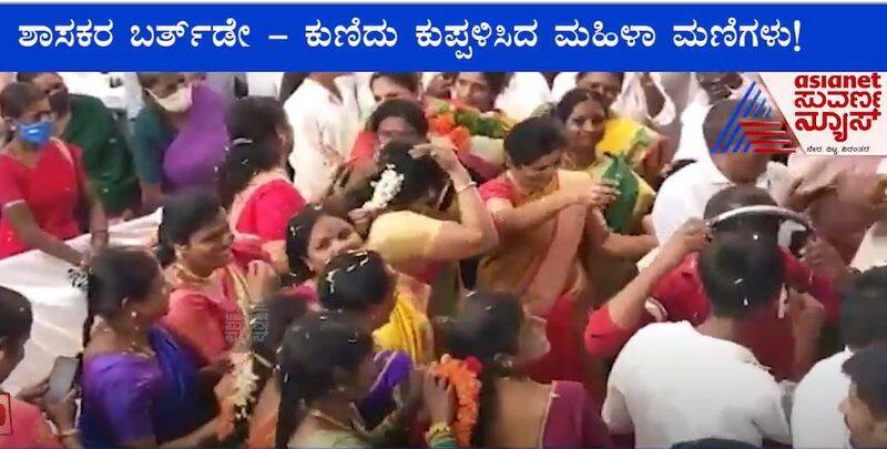 Covid Norms Flouted During JDS MLA GowriShankar Birthday Celebration rbj