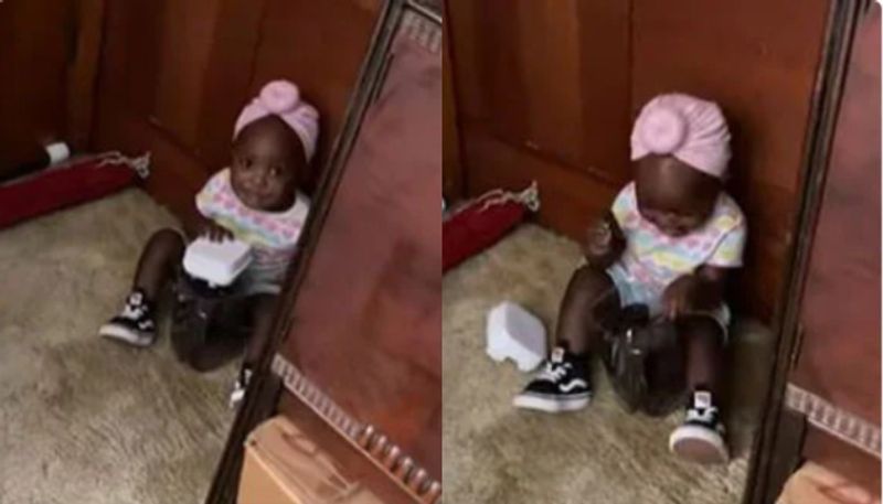 Dad Catches Daughter Stealing Cookie Jar