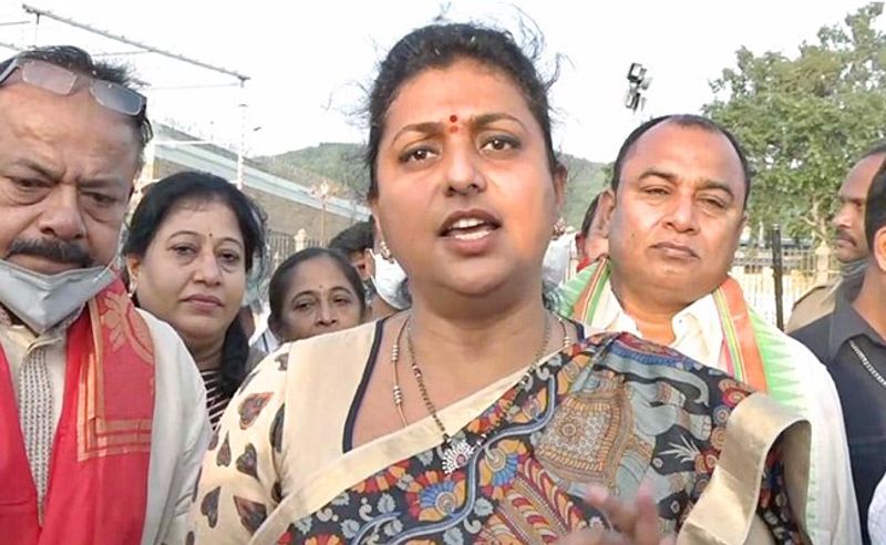 AP Minister RK Roja Reacts on TDP MLAS protest in Assembly