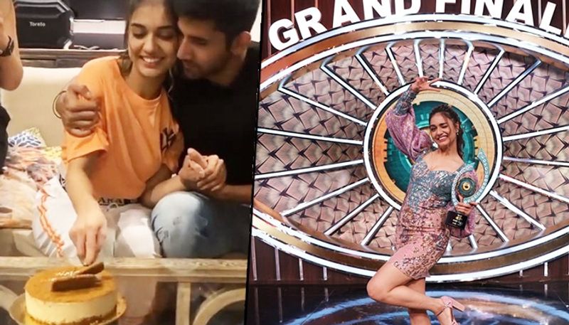 Bigg Boss OTT winner Divya Agarwal celebrates her win with boyfriend Varun Sood RCB