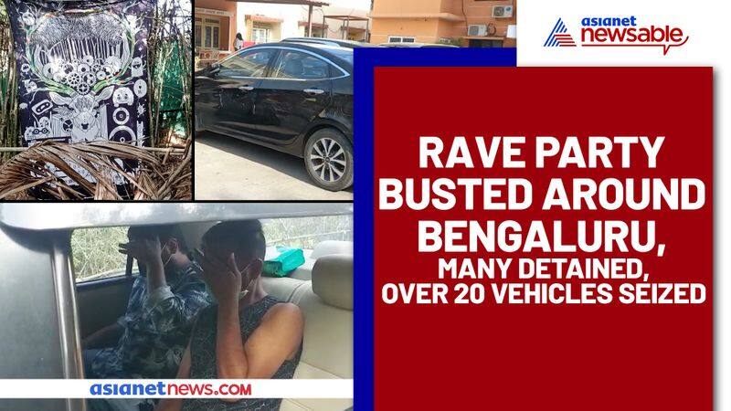 Rave party busted around Bengaluru, many detained, over 20 vehicles seized - ycb