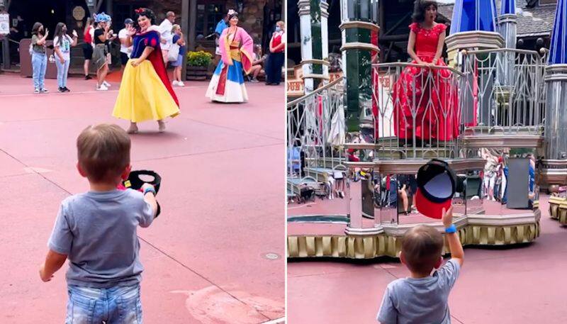 Little boy greeting Disney princesses will make your day; watch the video-tgy