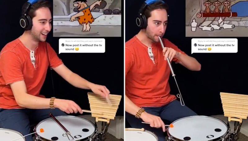 Artist recreating sounds of the vintage cartoon 'The Flintstones' goes viral; leaves netizens nostalgic-tgy