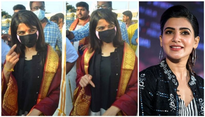 Samantha Visits Tirumala Temple hard reaction on divorce rumours with  Naga Chaitanya