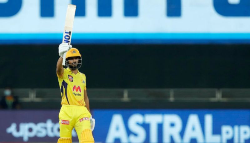 IPL 2021 Match 47 RR vs CSK Ruturaj Gaikwad fire ton helps Chennai Super Kings to set big total