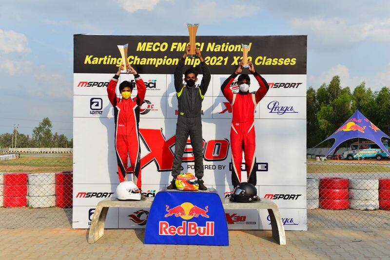 Bengaluru racers swept all  3 titles on Meco FMSCI National karting championship ckm