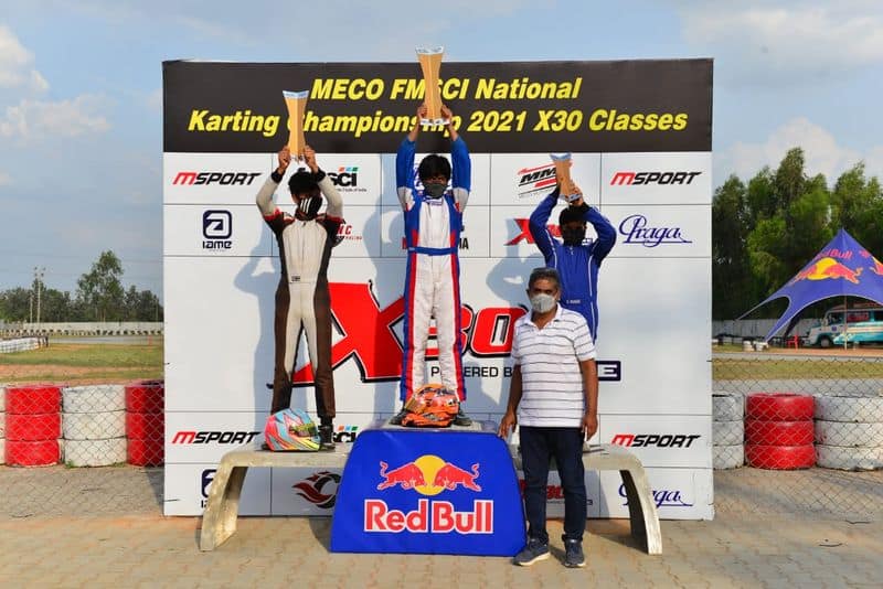 Bengaluru racers swept all  3 titles on Meco FMSCI National karting championship ckm