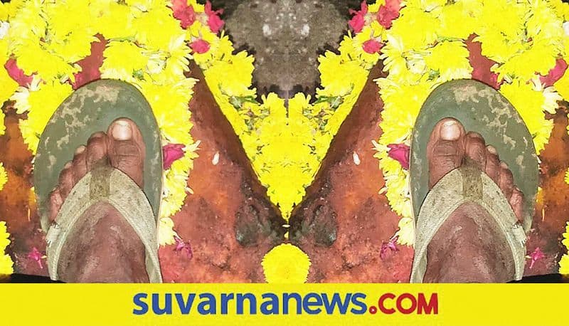 Man Arrested for Keeps Foot With Slippers on Kote Kallappa Swamy Statue in Tumakuru grg