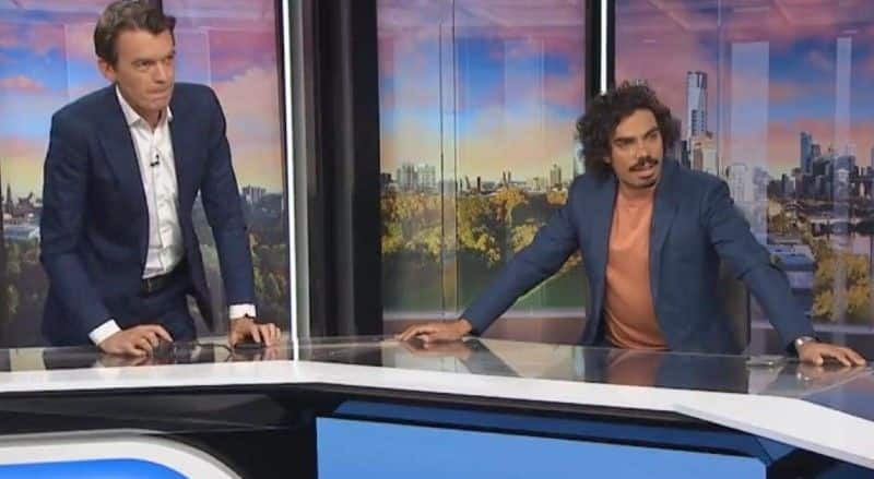 Australian tv hosts stunned by earthquake