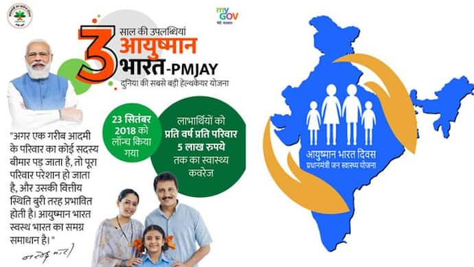 3YearsofPMJAY: दुनिया की सबसे बड़ी हेल्थ स्कीम 'आयुष्मान भारत'  के 3 साल पूरे; ऐसे उठा सकते हैं इसका लाभ