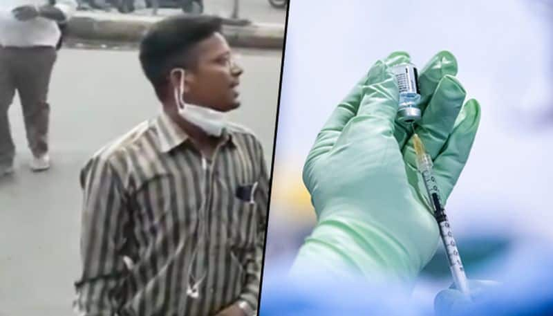 Man encourages vaccination drive at bus stand; hilarious video goes viral - gps