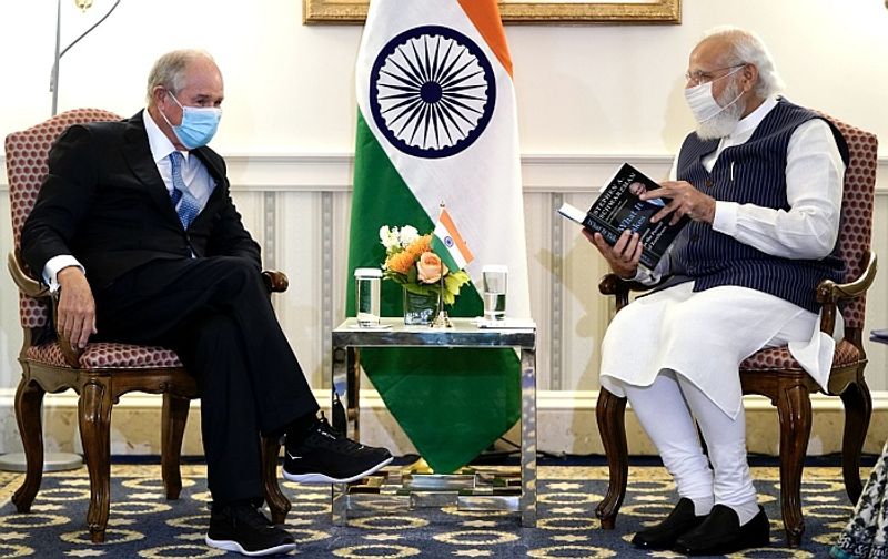 Blackstone CEO Stephen Schwarzman meets PM Narendra Modi VPN