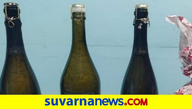 2.5 Crore Drugs In Champagne Bottle in Bengaluru grg