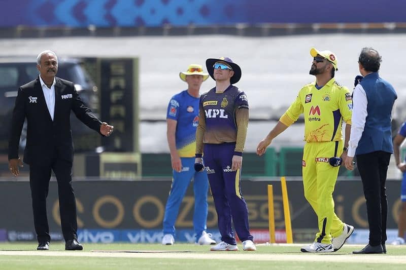 IPL 2021:Kolkata Knight Riders won the toss and elected to field aginst Chennai Super Kings in IPL Final