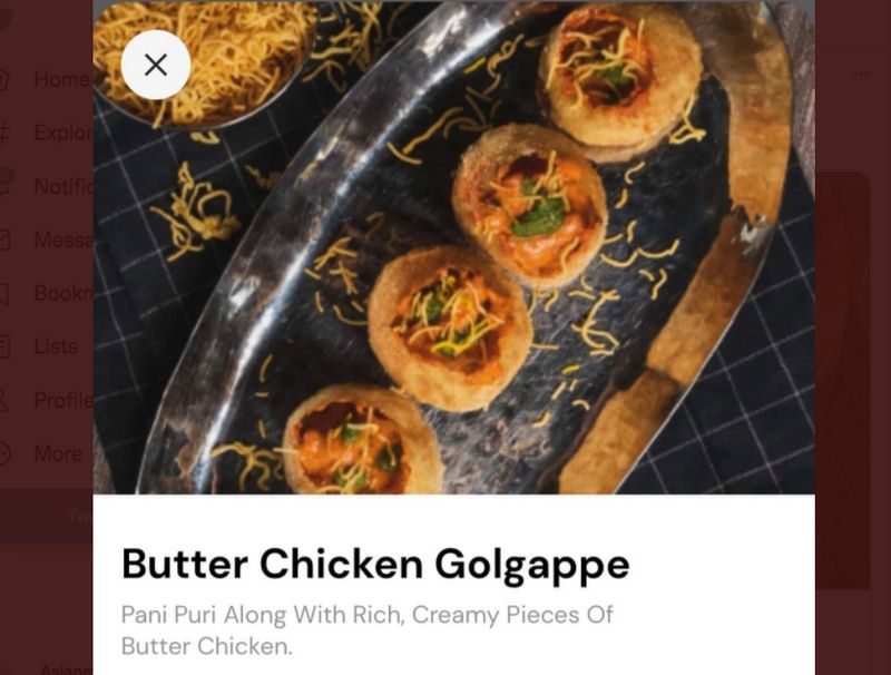 Bizarre food experiment 'Butter Chicken Golgappa' is available netizens react gcw