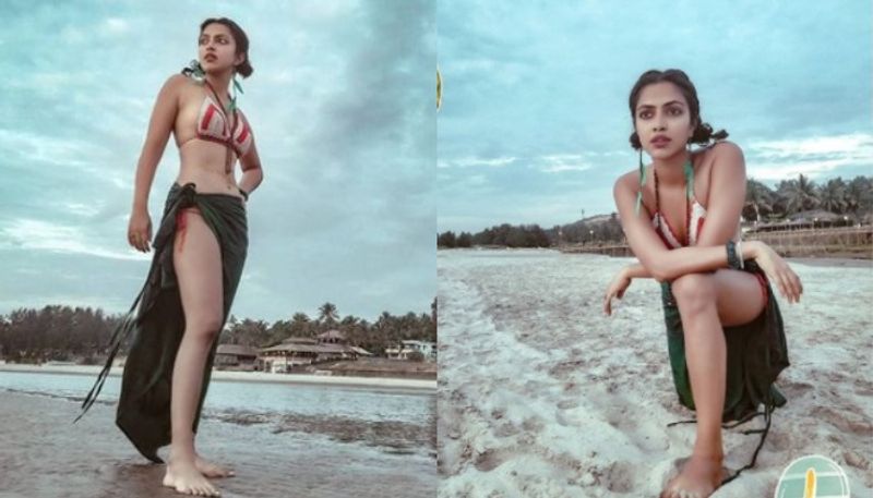 actress amala paul share bikini photos