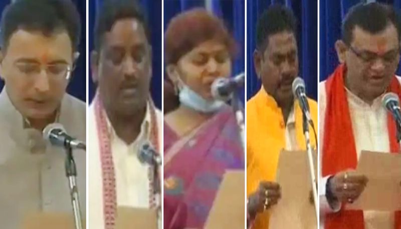 Uttar Pradesh cabinet expansion Jitin Prasada and six others take oath joins Yogi Adityanath Govt ckm