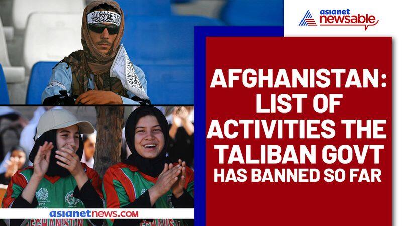 Afghanistan List of activities banned by Taliban