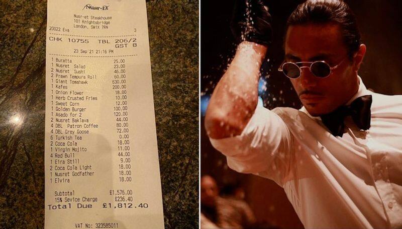 Chef Salt Bae opens new restaurant in UK user shares bill worth Rs 1.81 lakh netizens react gcw