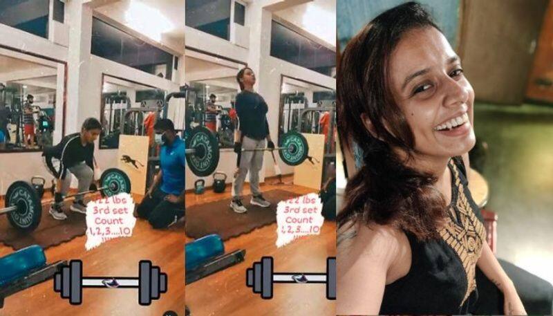 sithara krishnakumar shares her workout video