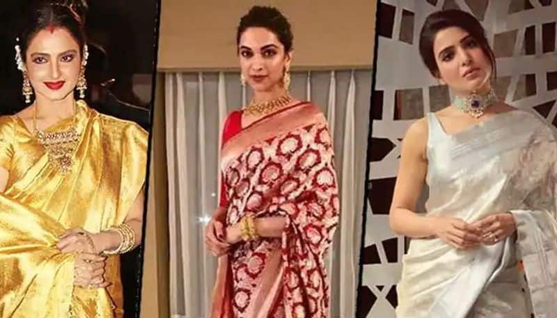 Durga Pooja 2021: Samantha Akkineni to Deepika Padukone to Rekha; 7 ways to style sarees this festive season