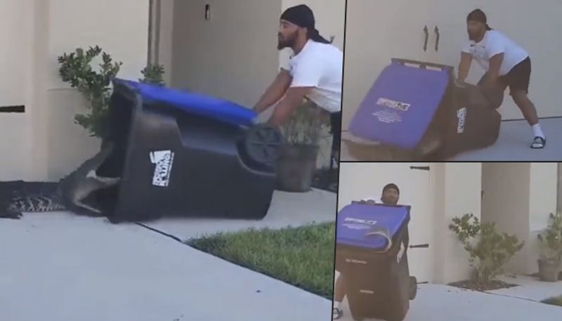 Man traps crocodile in trash can; bizarre video goes viral - gps