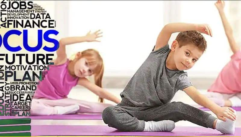 Easy Yoga for Kids to Concentrate on the Text