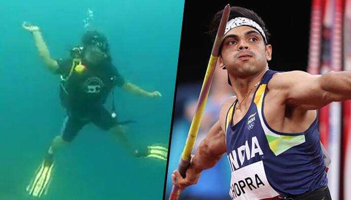 Neeraj Chopra enacts javelin throw underwater; video amazed netizens