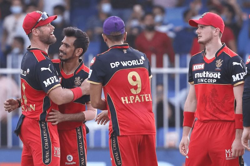 IPL 2021 RCB Thrashed Punjab Kings by 6 runs and Qualified Play off in Sharjah kvn