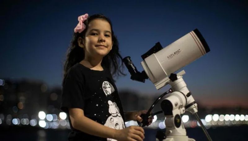 8-year-old Brazilian girl is the world's youngest astronomer discover 18 asteroids!