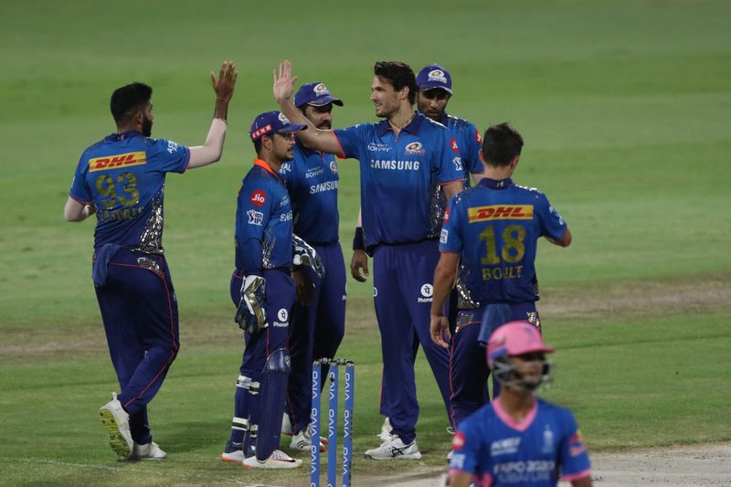 IPL 2021 Mumbai Indians restrict Rajasthan Royals by 90 runs in Sharjah ckm