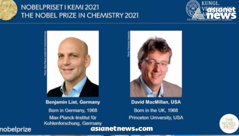 Benjamin List and David MacMillan are awarded the Nobel Prize in Chemistry 2021