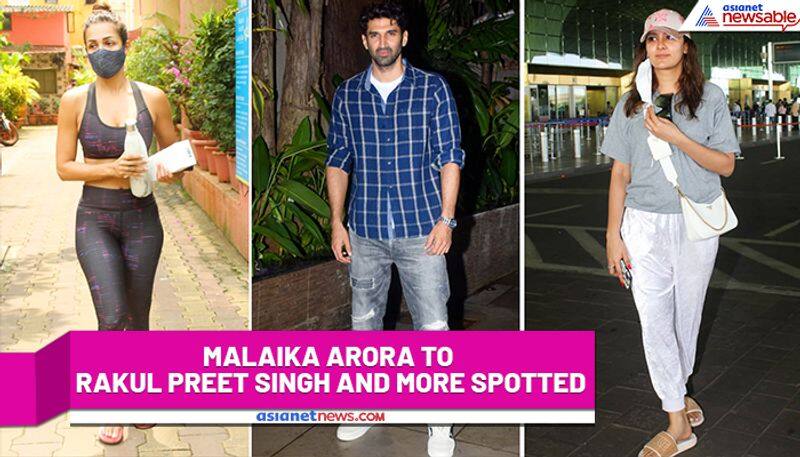 Malaika Arora, Rakul Preet Singh, Aditya Roy Kapoor and more spotted and how (Video) RCB