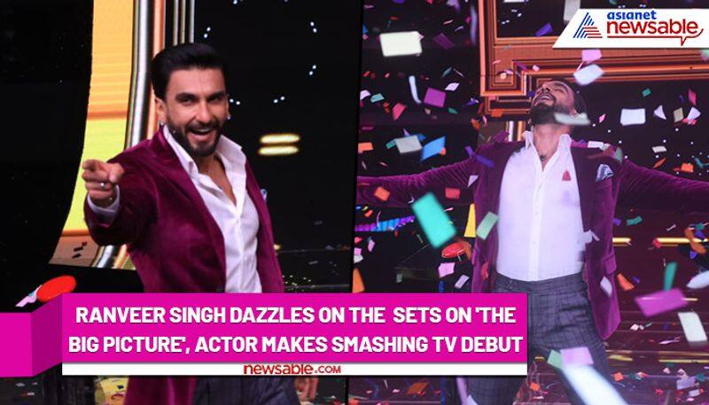 Ranveer Singh dazzles on the  sets of The Big Picture makes smashing TV debut