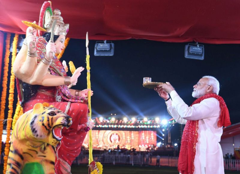 Navratri 2021 PM Modi greets nation wishes for 'strength, good health and wealth' gcw