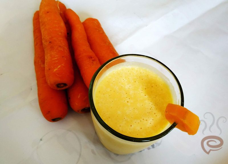 how to make carrot milk shake