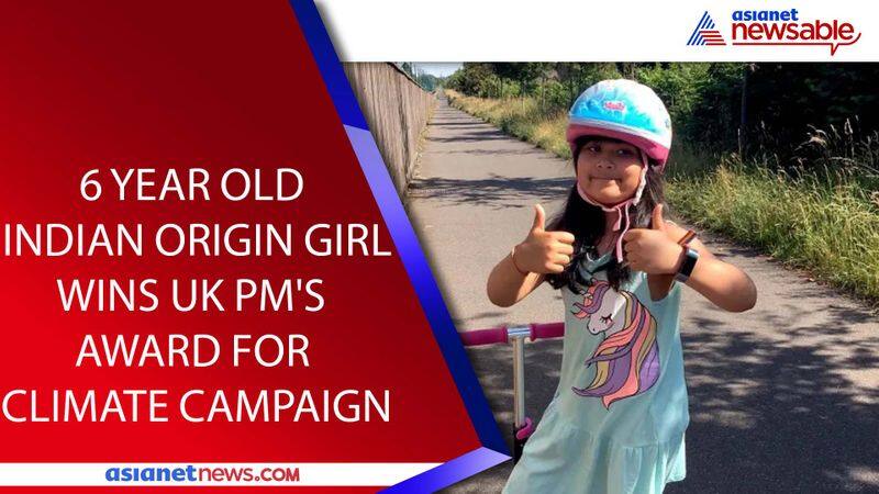 6-year-old Indian-origin girl Aleesha Gadhia wins UK PM's award for climate campaign