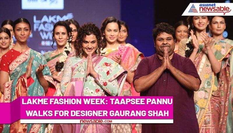 Lakme Fashion Week 2021: Taapsee Pannu turns showstopper for Gaurang Shah RCB